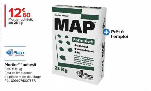 mortier adhésif placo