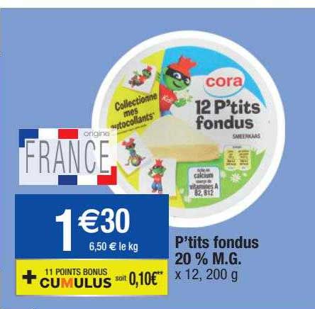 P'tits Fondus 20% M.g.