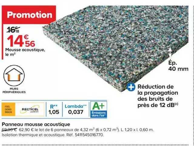 Panneau Mousse Acoustique