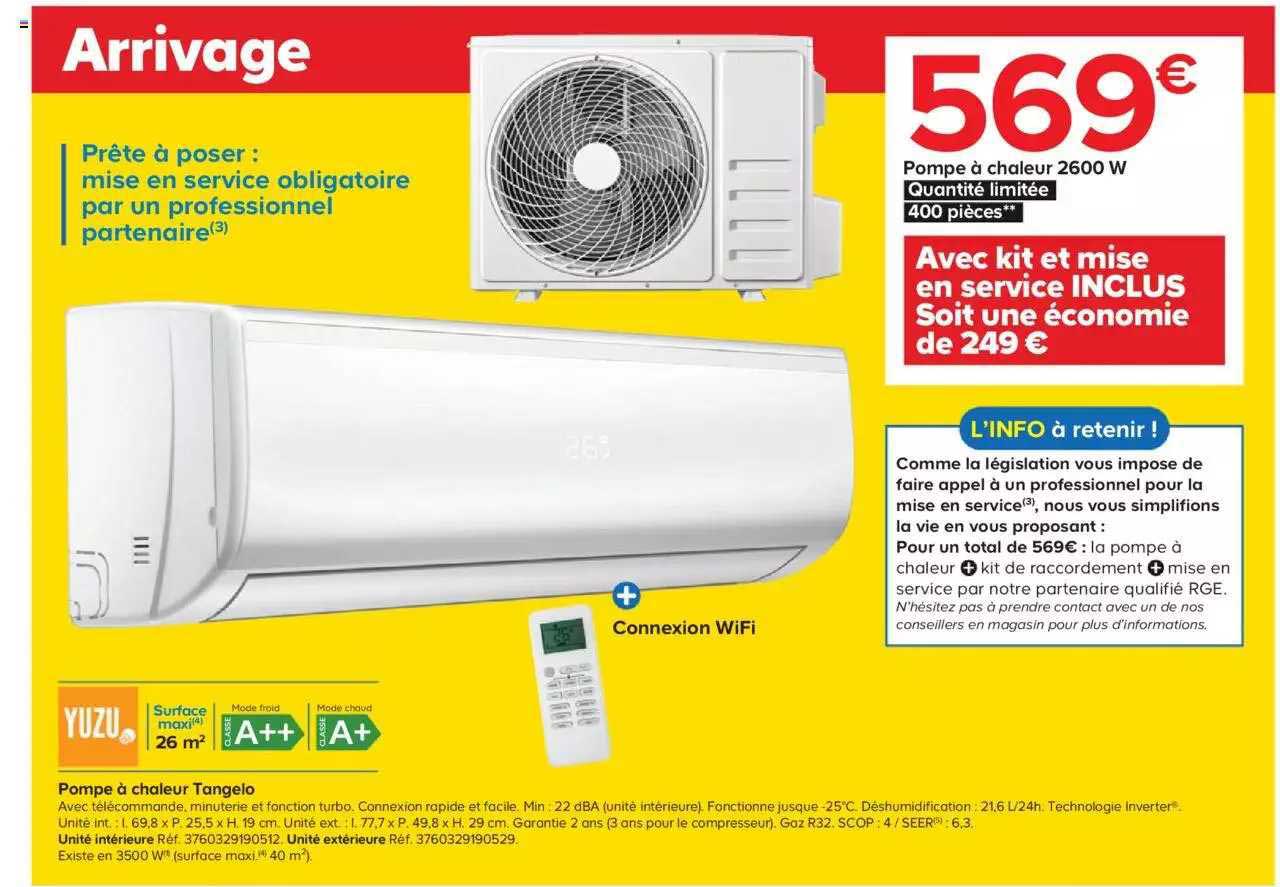 Pompe à Chaleur Tangelo Yuzu