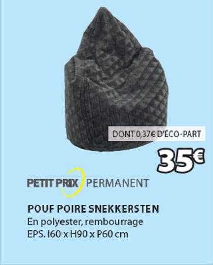 Pouf Poire Snekkersten