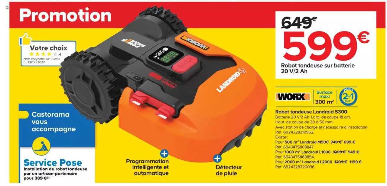 robot tondeuse landroid s300