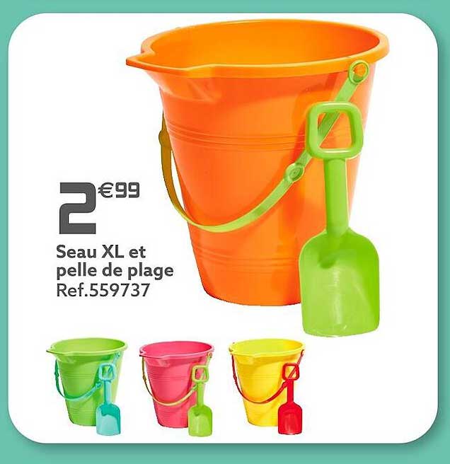 Seau Xl Et Pelle De Plage