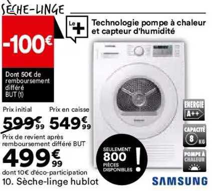 sèche-linge hublot samsung