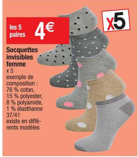 Socquettes Invisibles Femme