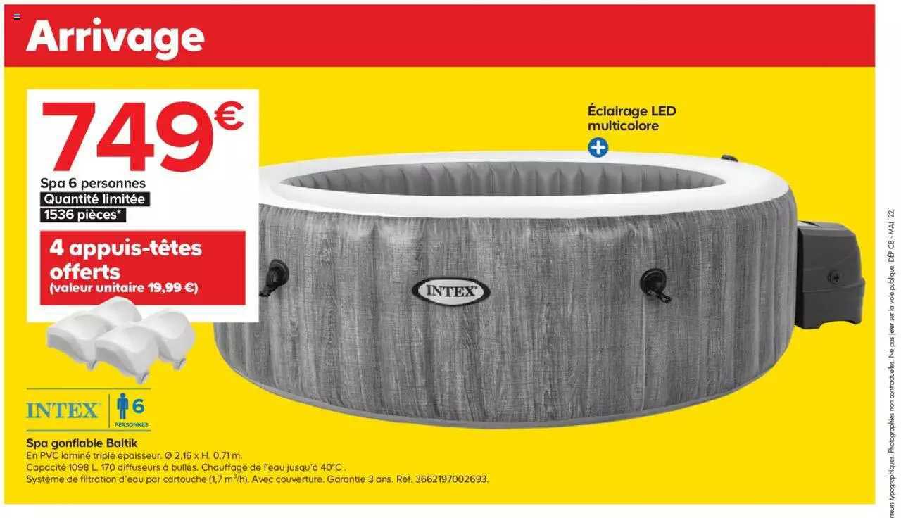 spa gonflable baltik intex