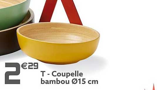 Coupelle Bambou ø 15 Cm