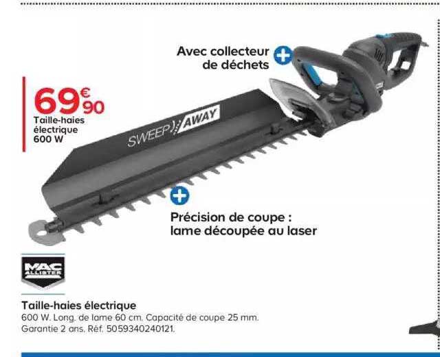taille-haies électrique mac allister