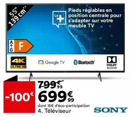 Téléviseur Sony 55 " 139 Cm