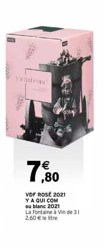 Vdf Rosé 2021 Y A Qui Com Ou Blanc 2021