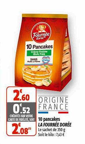 10 pancakes la fournée dorée