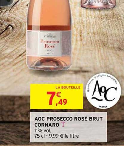 Aoc Prosecco Rosé Brut Cornaro