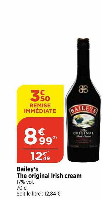 bailey's the original irish cream