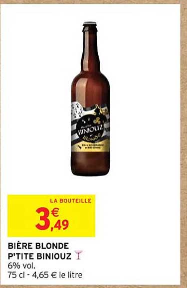 bière blonde p'tite biniouz