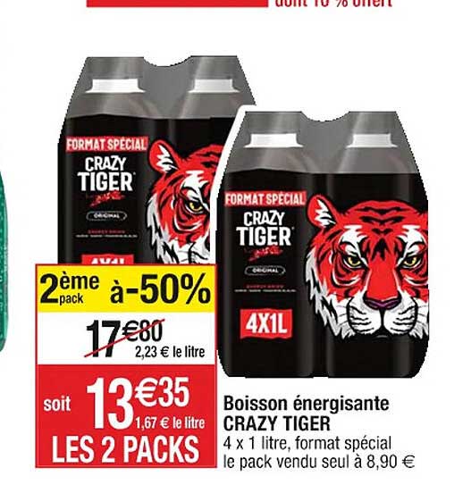 boisson énergisante crazy tiger