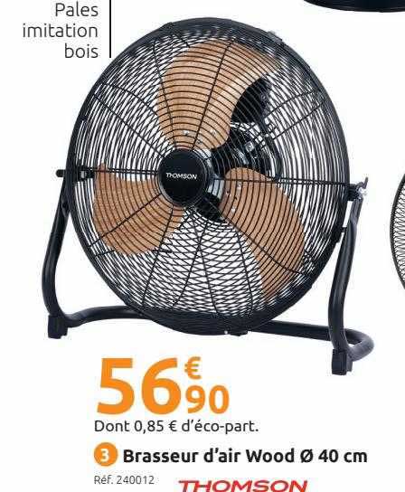 brasseur d'air wood ø40 cm thomson