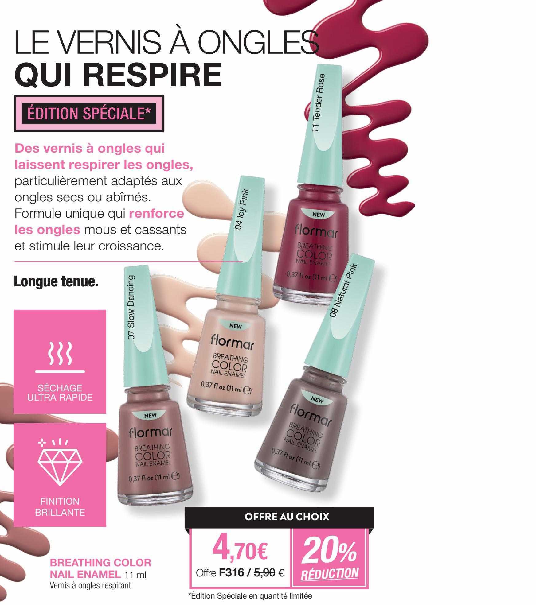 breathing color nail enamel flormar