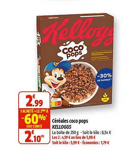 céréales coco pops kellogg's