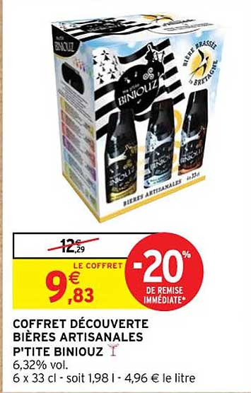 coffret découverte bières artisanales p'tite biniouz