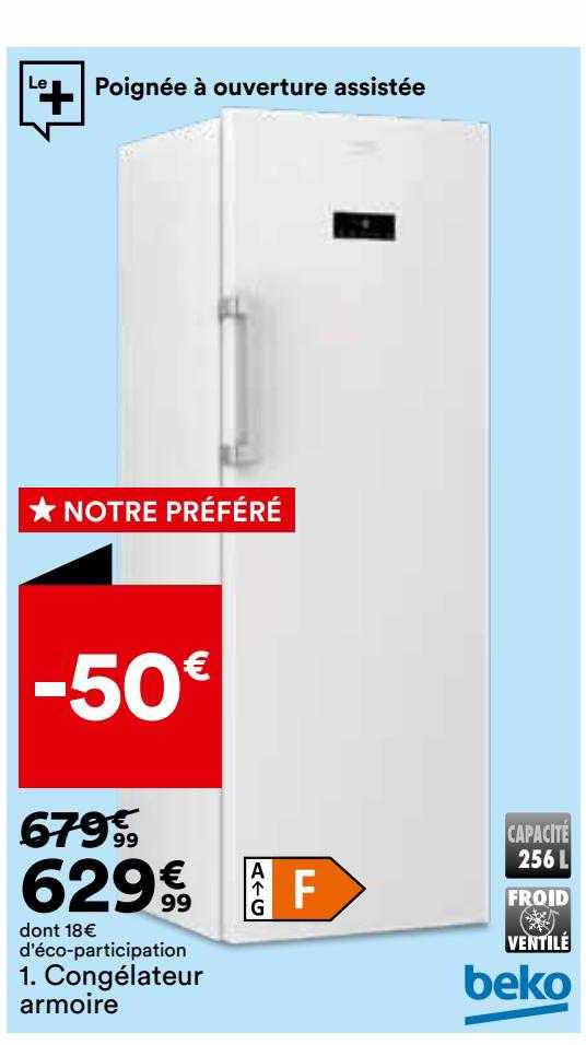 congélateur armorie beko