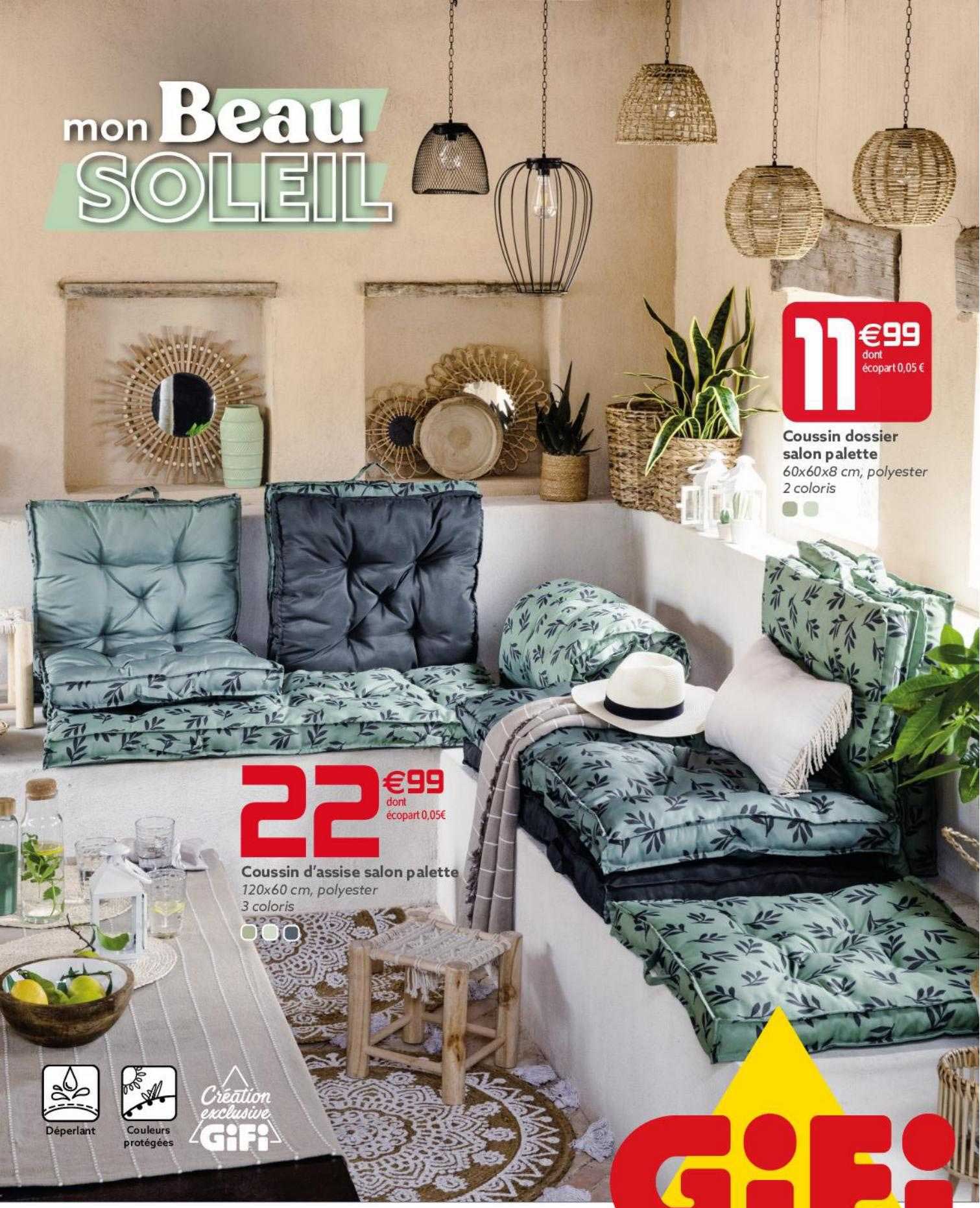 coussin d'assise salon palette, coussin dossier salon palette