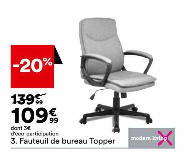 fauteuil de bureau topper modern living