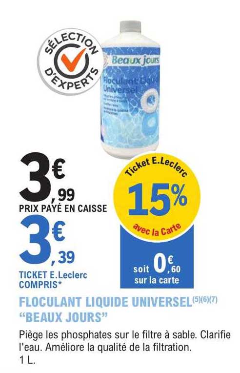 floculant liquide universel "beaux jours"