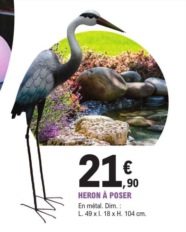 heron à poser