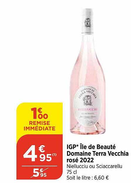 igp île de beauté domaine terra vecchia rosé 2022