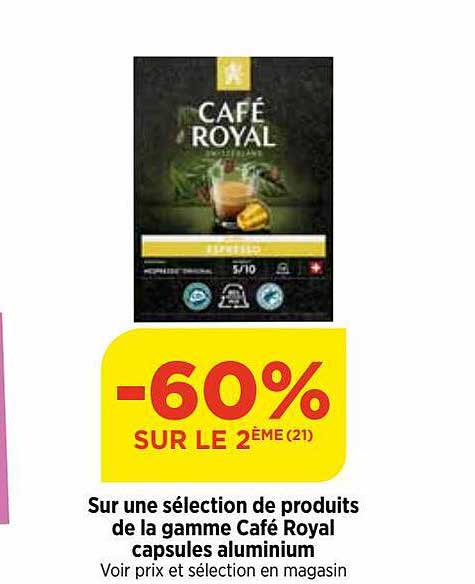 La Gamme Café Royal Capsules Aluminium