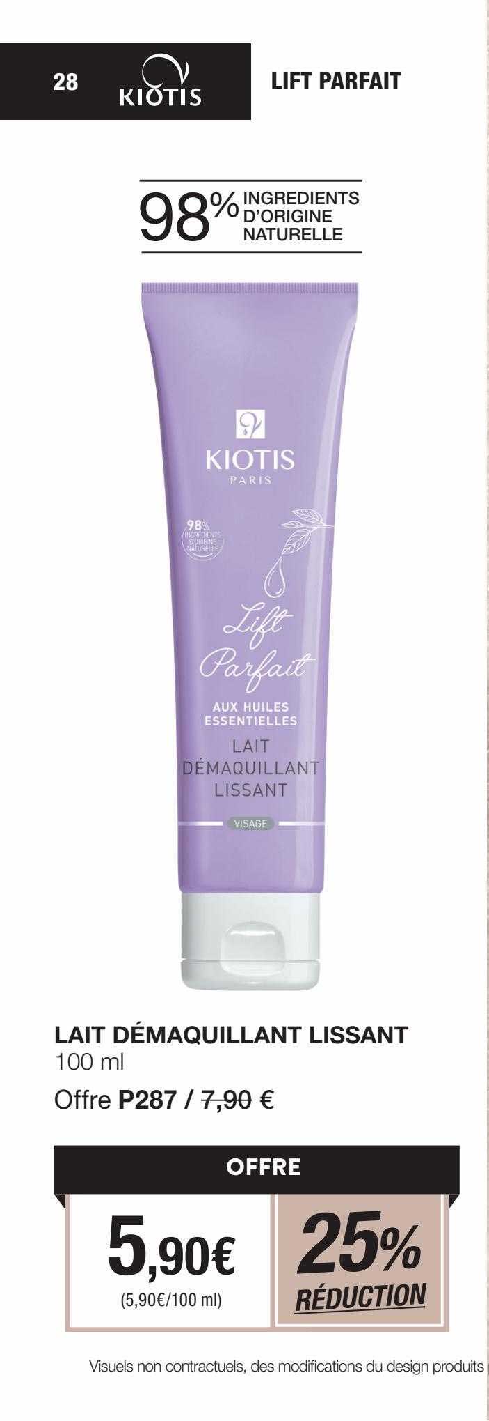 Lait Démaquillant Lissant Kiotis