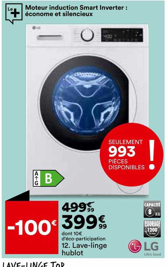 lave-linge hublot lg