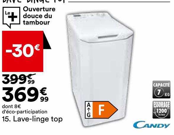 Lave-linge Top Candy