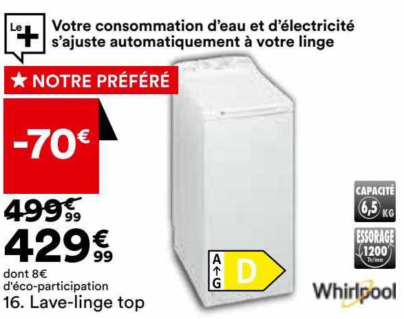 lave-linge top whirlpool