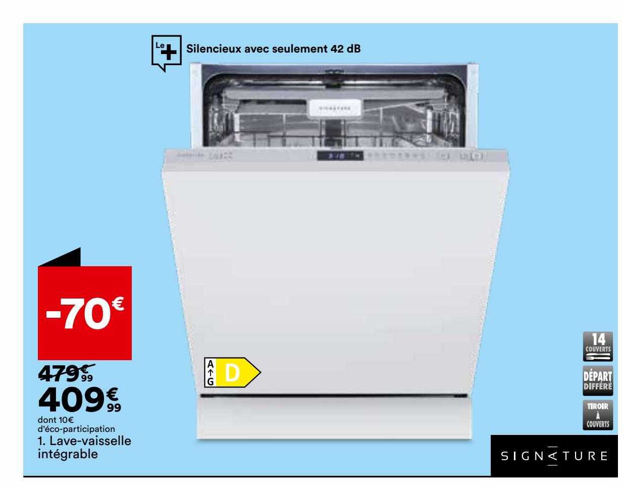 lave-vaisselle intégrable signature