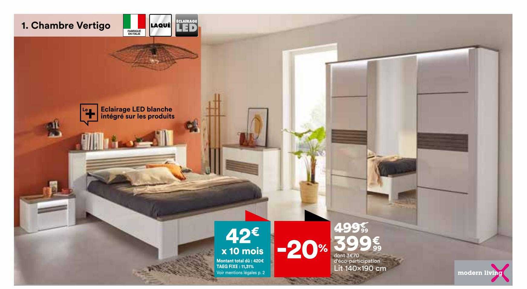 lit 140 x 190 cm modern living