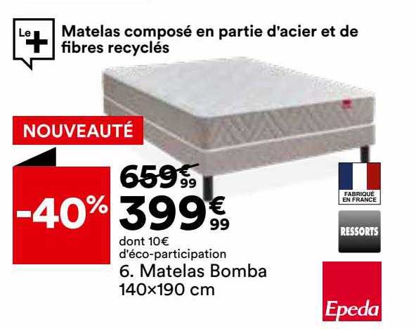 matelas bomba 140 x 190 cm epeda