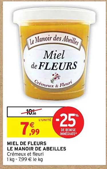 miel de fleurs le manoir des abeilles