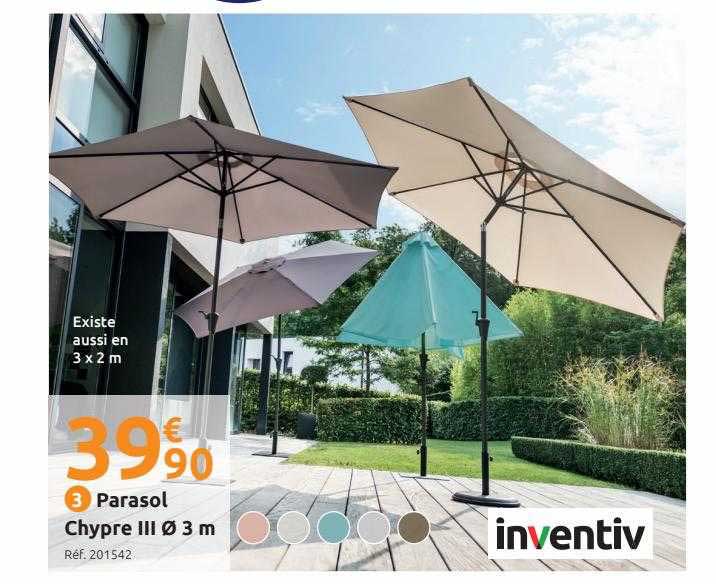 parasol chypre III ø3 m inventiv