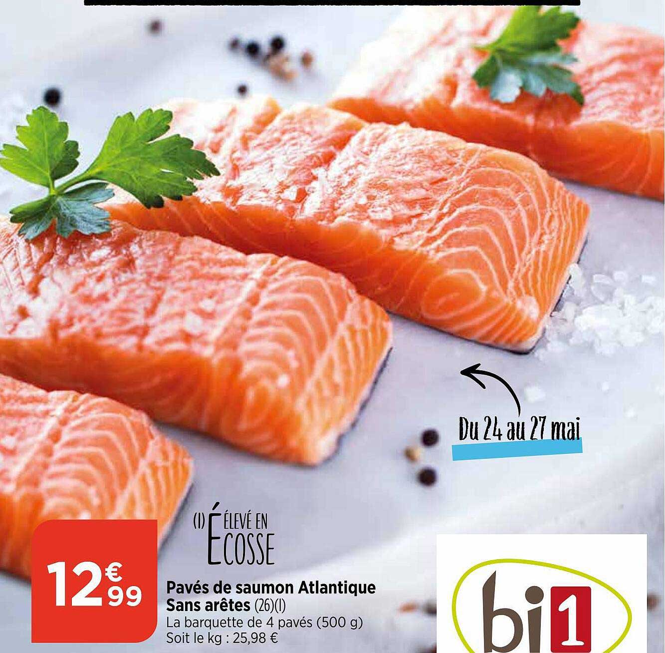 pavés de saumon atlantique sans arêtes