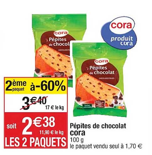 Pépites De Chocolat Cora