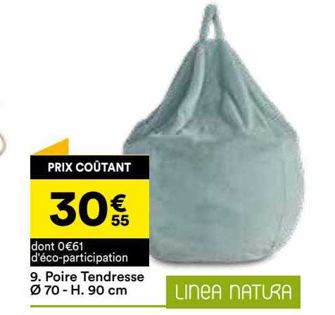 poire tendresse ø70 - h. 90 cm linea natura