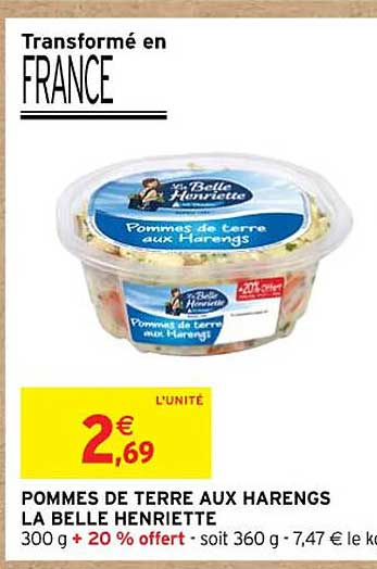 Pommes De Terre Aux Harengs La Belle Henriette