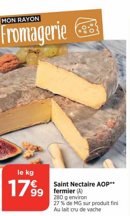 saint nectaire aop fermier
