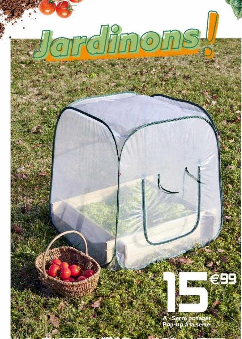 serre potager pop-up à la serre