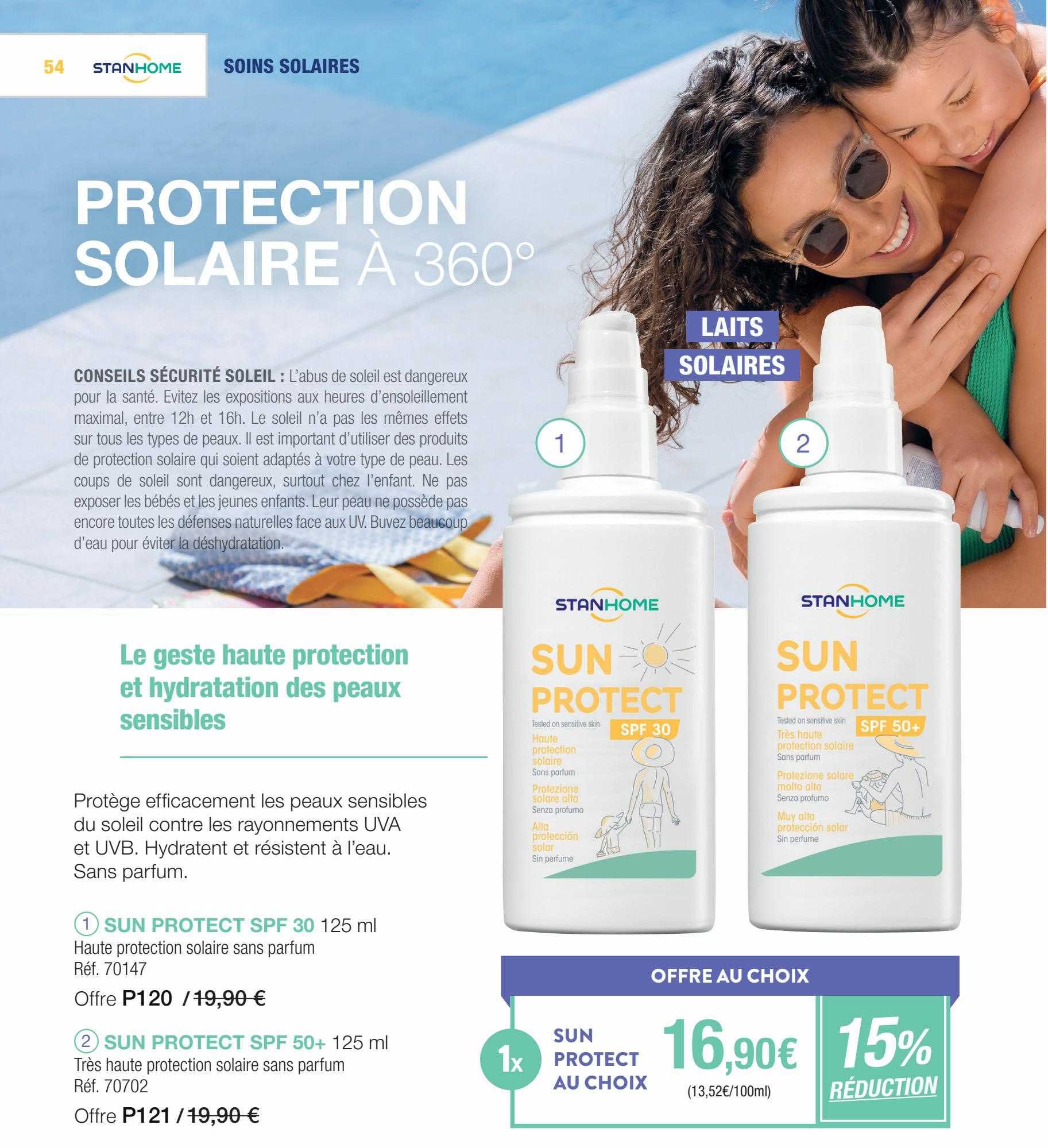 sun protect spf 30, sun protect spf 50+