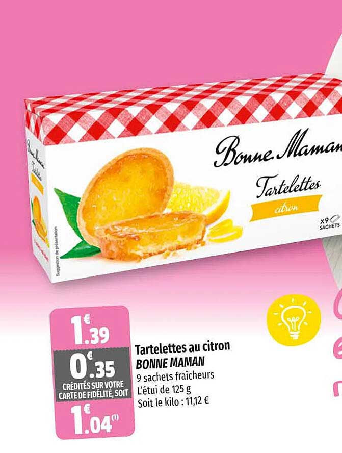 tartelettes au citron bonne maman