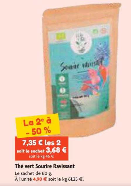 thé vert sourire ravissant