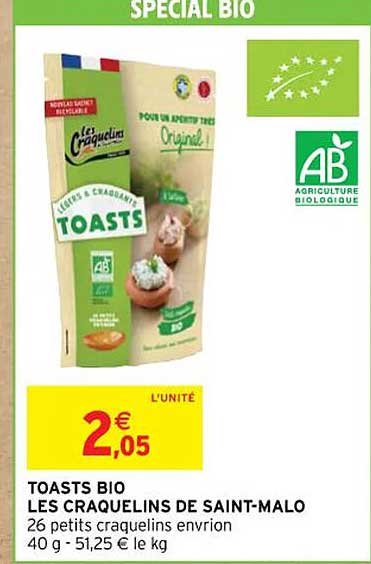 toasts bio les craquelins de saint-malo