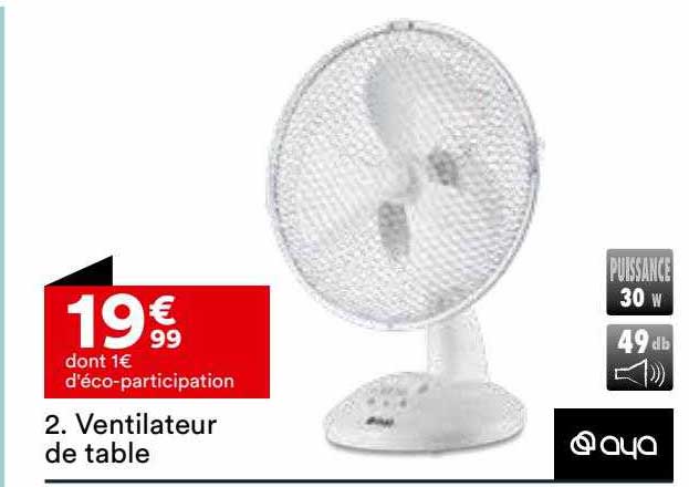 Ventilateur De Table Aya